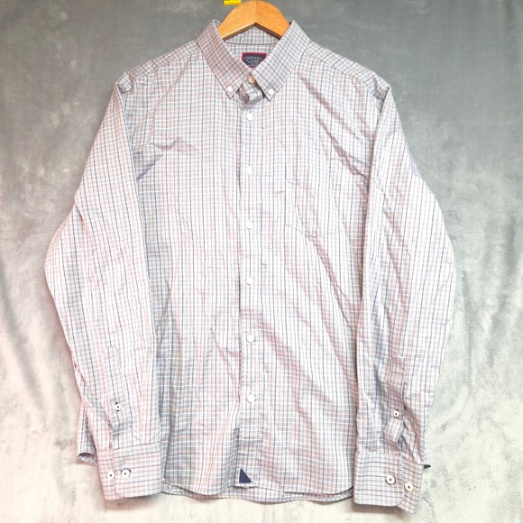 UNTUCKit Other - UNTUCKit Button Down Shirt Mens XL Blue Plaid Slim Fit Wrinkle Free Cotton